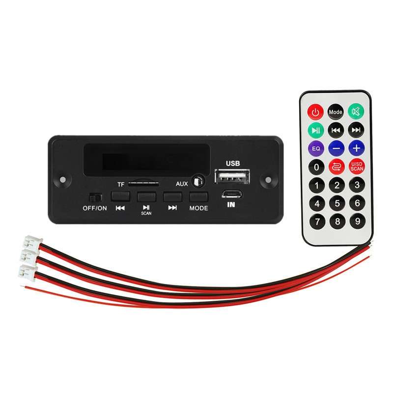 12V Folder Play With Power Amplifier MP3 Decoding Board With Recording Call Loss Motherboard With Bl