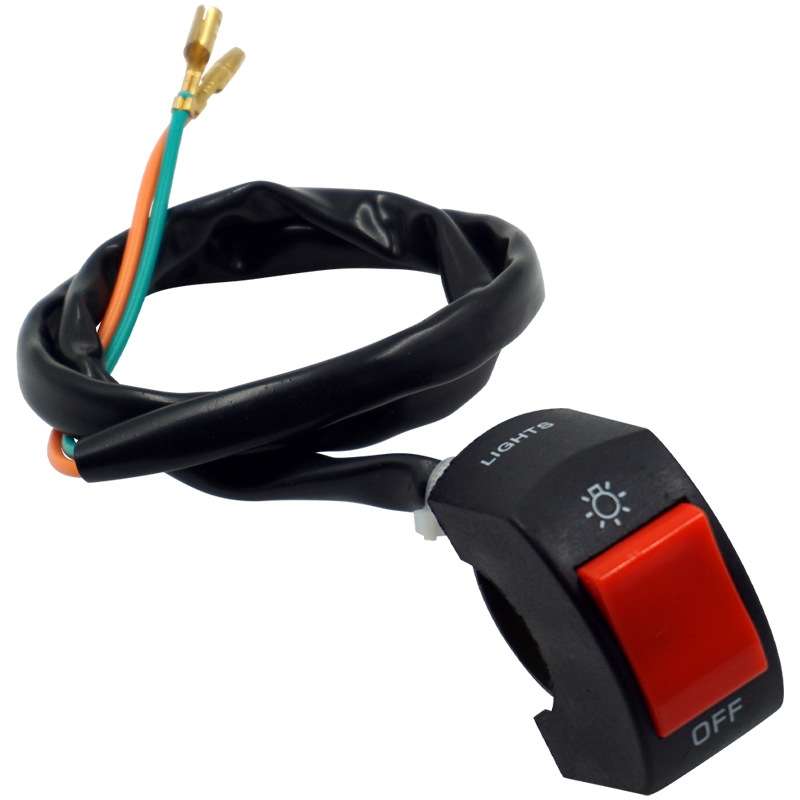 5 PCS Motorcycle Handlebar Tap Switch LED Headlight Break Extinguishing Fire Double Flash Switch(Yel