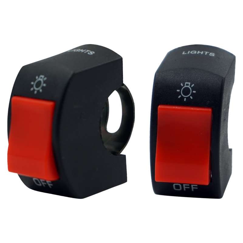 5 PCS Motorcycle Handlebar Tap Switch LED Headlight Break Extinguishing Fire Double Flash Switch(Yel