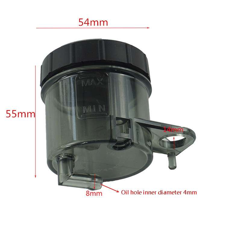 2 PCS Motorcycle Modified Parts Front Brake Oil Liquid Cup Direct Brake Pump Universal Oil Pot(Trans