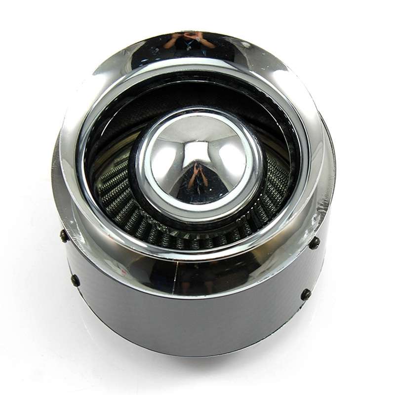 013 Car Universal Modified High Flow Carbon Fiber Mushroom Head Style Air Filter, Specification: Lar