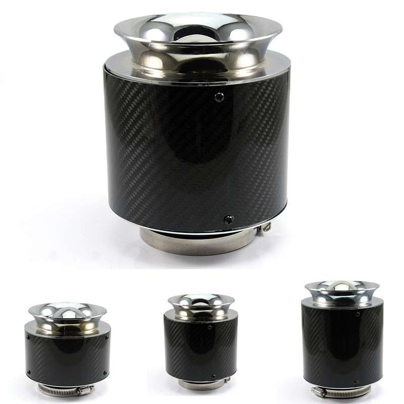 013 Car Universal Modified High Flow Carbon Fiber Mushroom Head Style Air Filter, Specification: Lar
