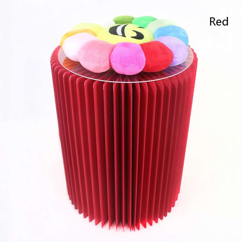 SH-236 Short Folding Paper Stool Household Multifunctional Convenient Stool(Orange)
