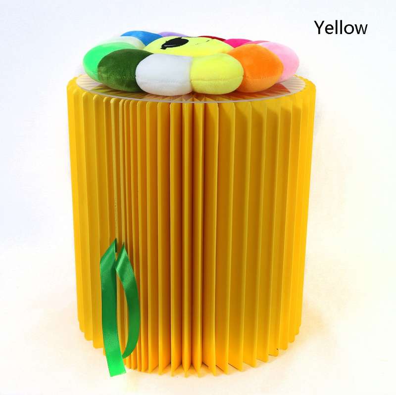 SH-236 Short Folding Paper Stool Household Multifunctional Convenient Stool(Orange)