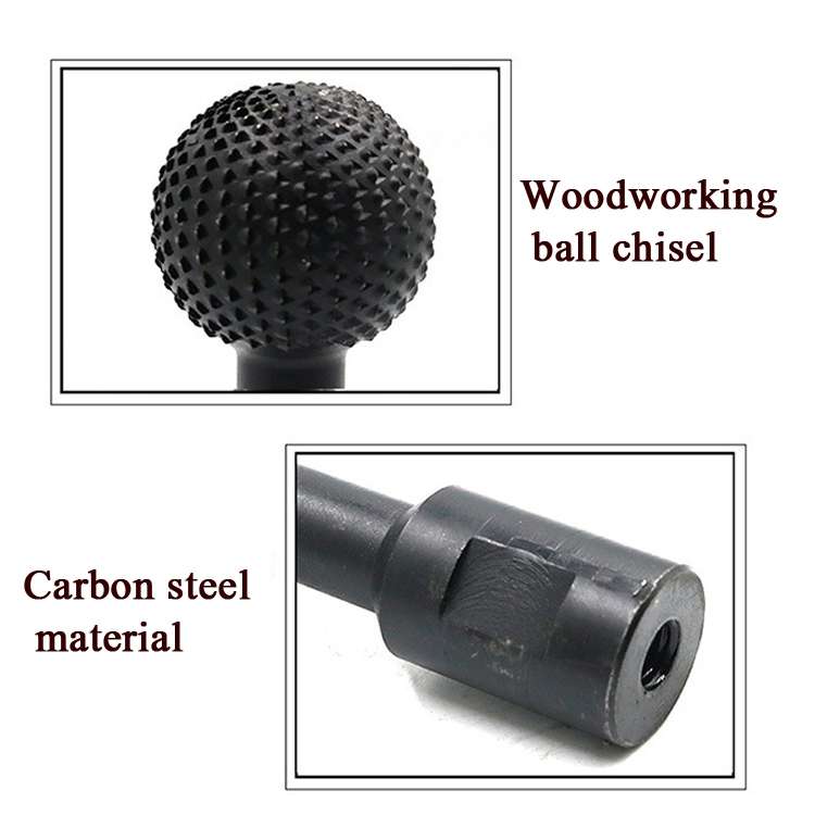 10mm Spherical Wooden Groove Carving Knife Rotary File Carving Grinding Head Electric Grinder Grindi