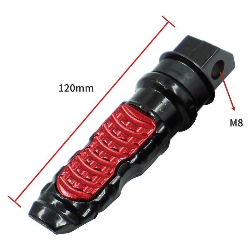 Motorcycle Off-Road Car Accessories Modified Aluminum Alloy Non-Slip Foot Pedal(Orange)