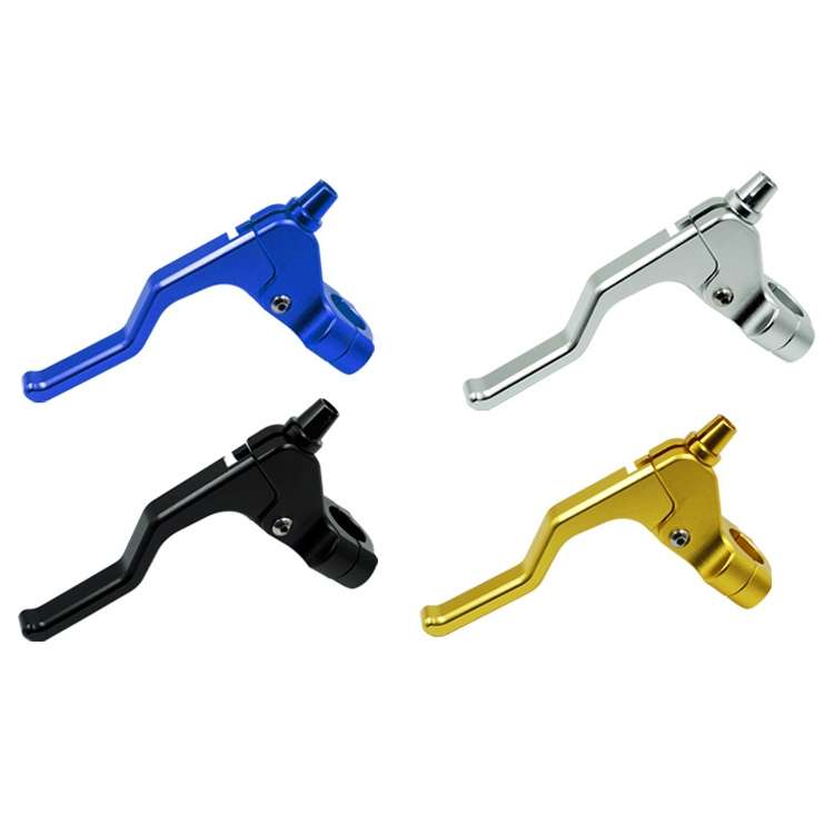 ATV Clutch Hand Brakes CNC Aluminum Alloy 22mm Handle Holder Universal Handbrake(Blue)
