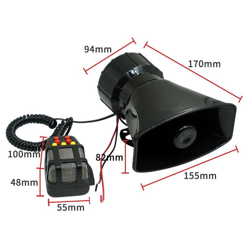 Motorcycle Off-Road Vehicle Car Loudspeaker Seven-Tone Waterproof Speaker