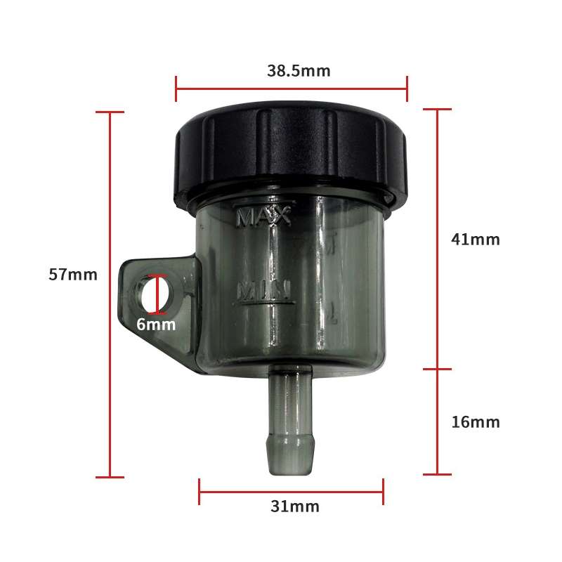 2 PCS Motorcycle Modification Accessories Off-Road Vehicle Large Displacement Straight Pump Transpar