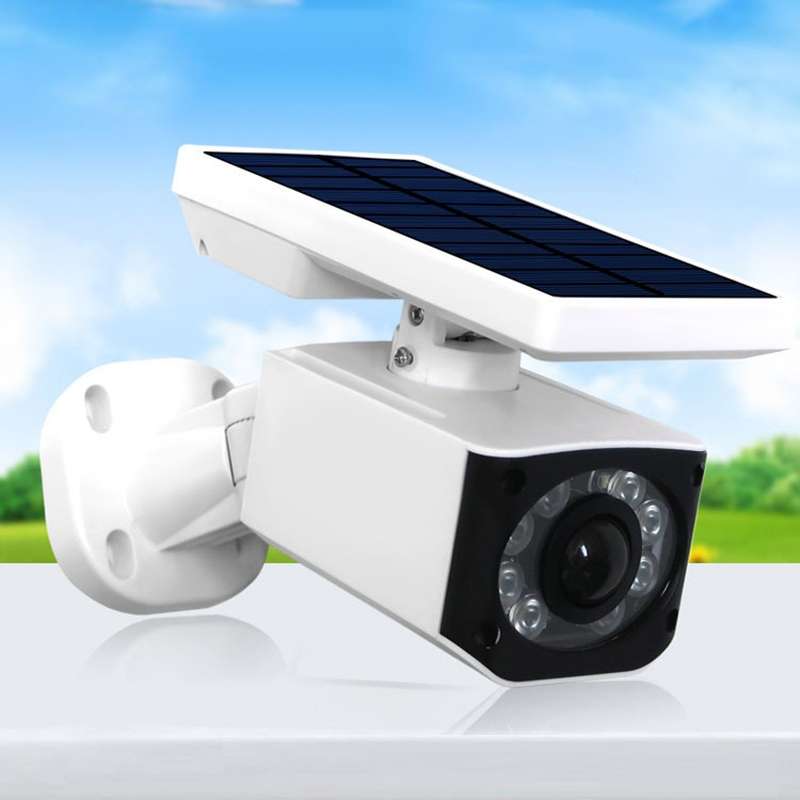 LED Simulation Security Camera Solar Lamp IP65 Waterproof Anti-Theft Human Body Induction Courtyard