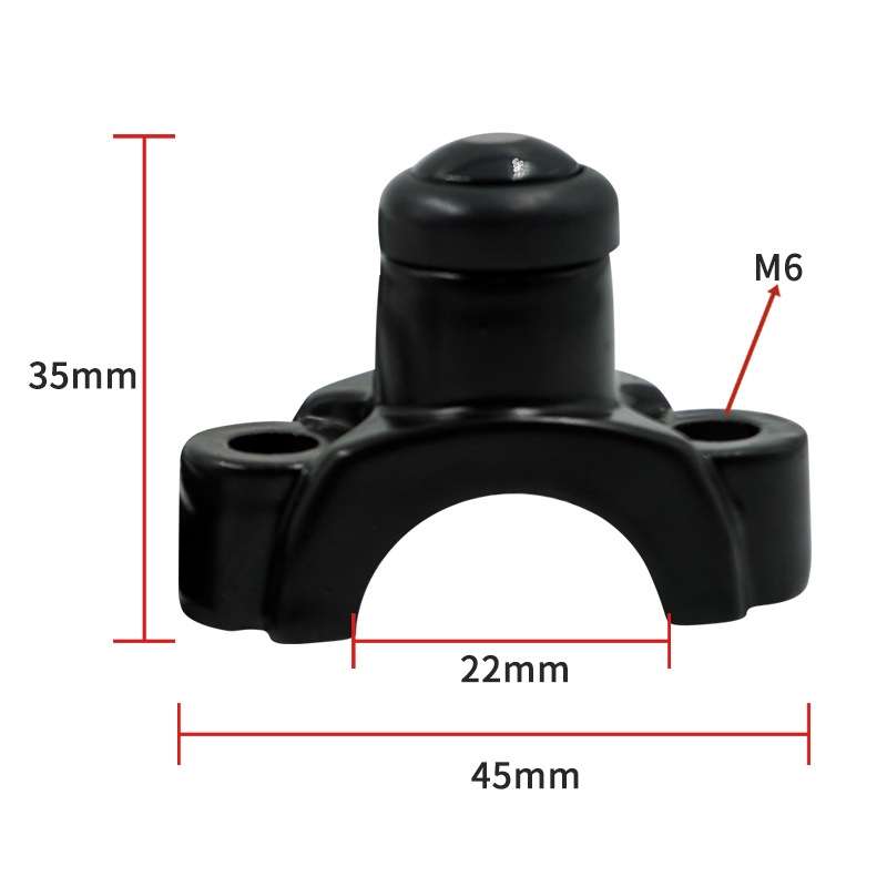 Motorcycle Modification Self-Locking Single Switch Headlight Fog Light Brake Light Emergency Light S
