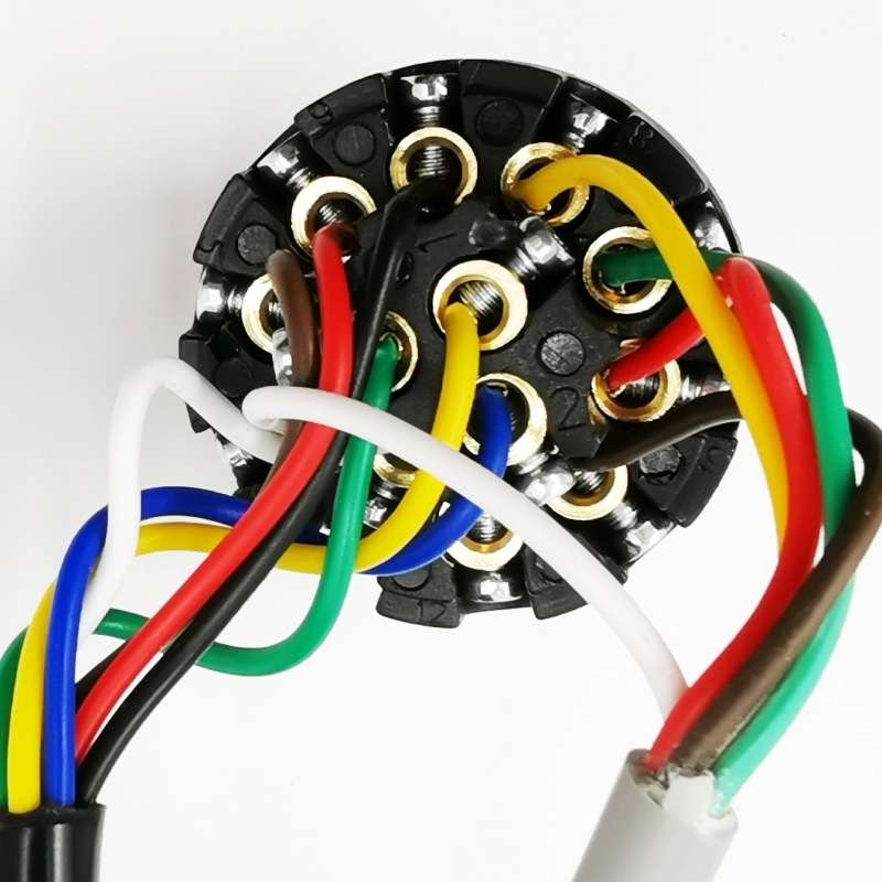VC1014 13P Transfer Double 7P Trailer Connector Cable Car Plug Socket Conversion Plug EU Plug