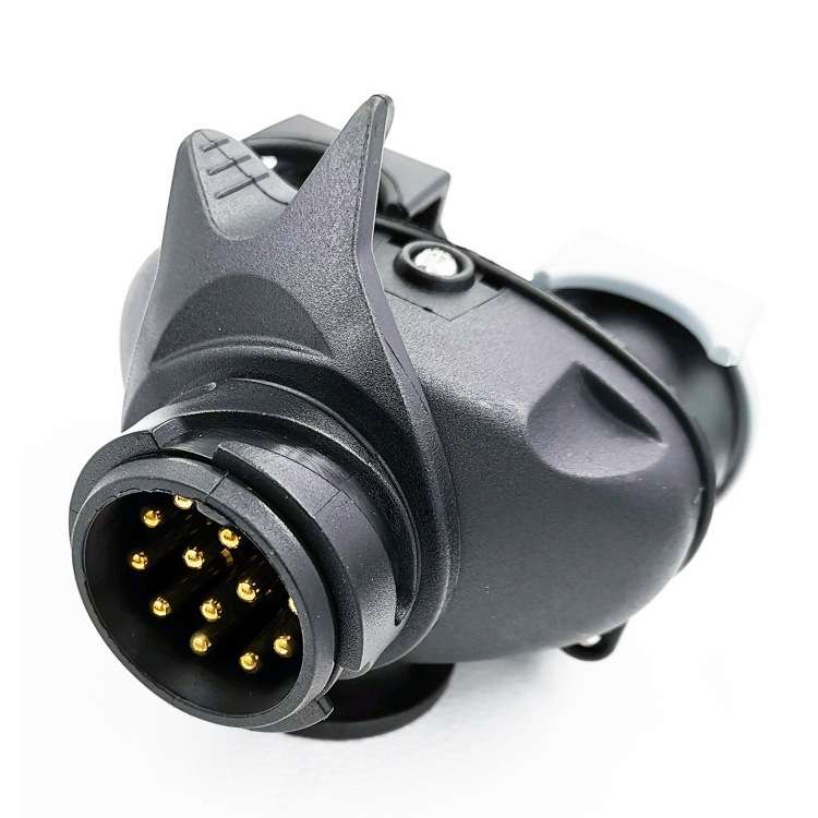 VS170E-D Trailer Plug Socket Adapter 13P Transfer Double 7P Connector EU Plug