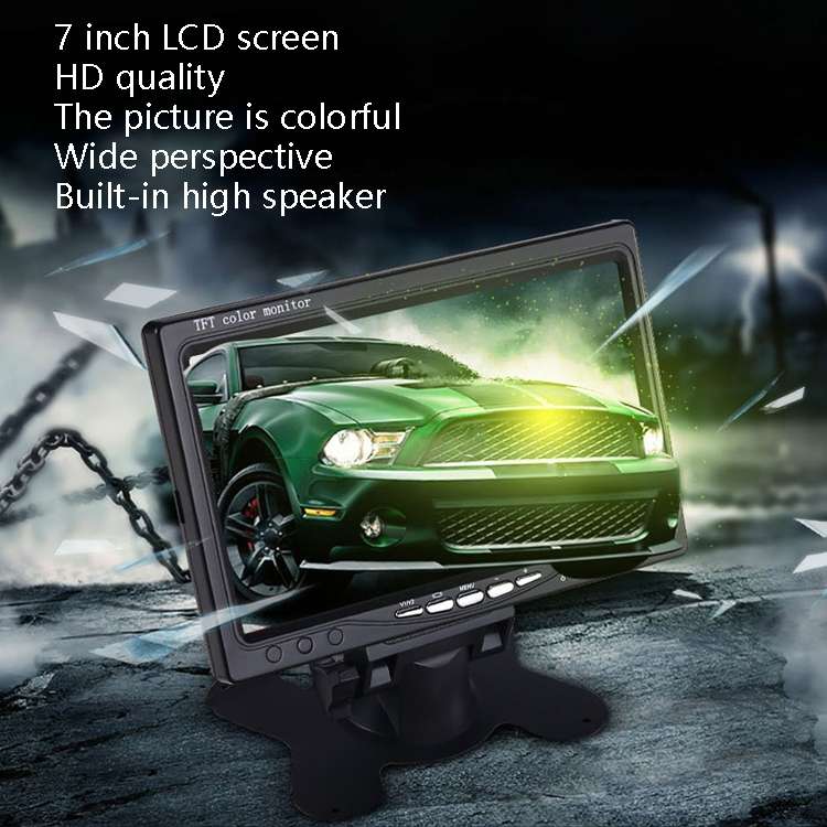 YB-700A 7 Inch Car Display Truck Car Reversing Image HD Monitoring Bus Reversing Display, Specificat