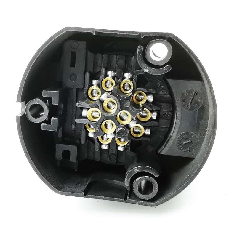VS1130E 13P 12V RV Traveler Trailer Nylon Waterproof Plug Socket EU Plug