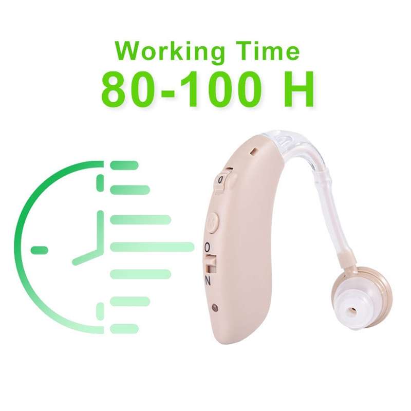 G25 Bluetooth Hearing Aid Elderly Sound Amplifier Sound Collector, Colour: EU Plug(Skin Color)