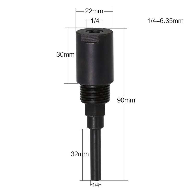 Engraving And Trimming Machine Extension Rod, Style: 1/4 inch Handle