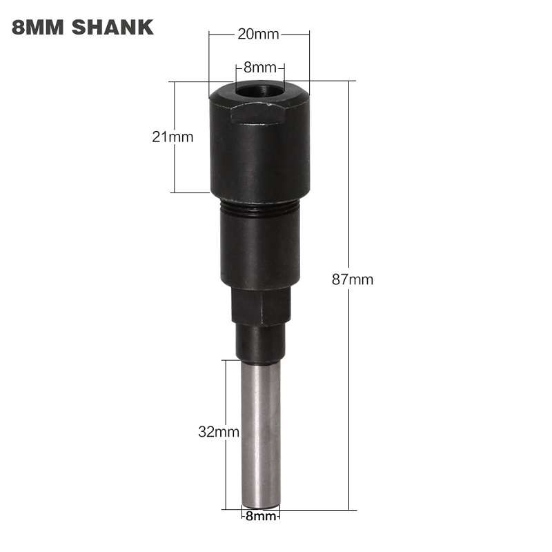 Engraving And Trimming Machine Extension Rod, Style: 8mm Handle