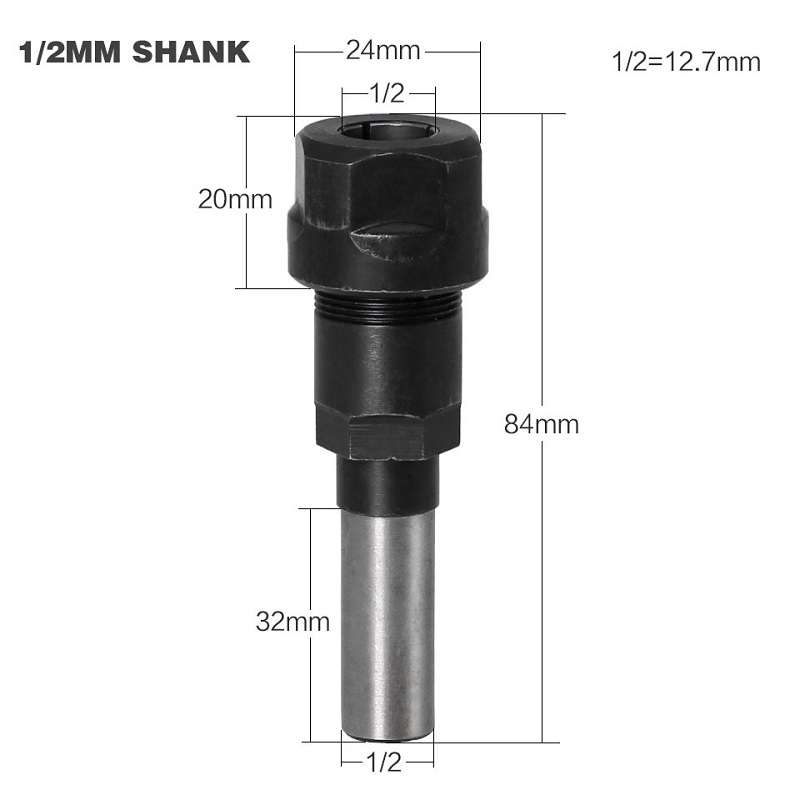 Engraving And Trimming Machine Extension Rod, Style: 1/2 inch Handle