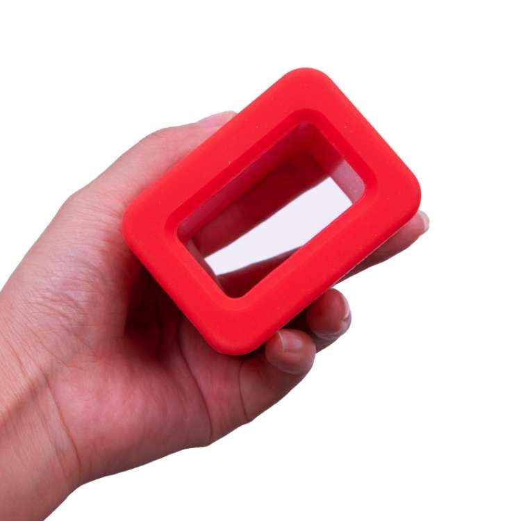 Safety Belt Holder Silicone Buckle Protective Cover(Blue)