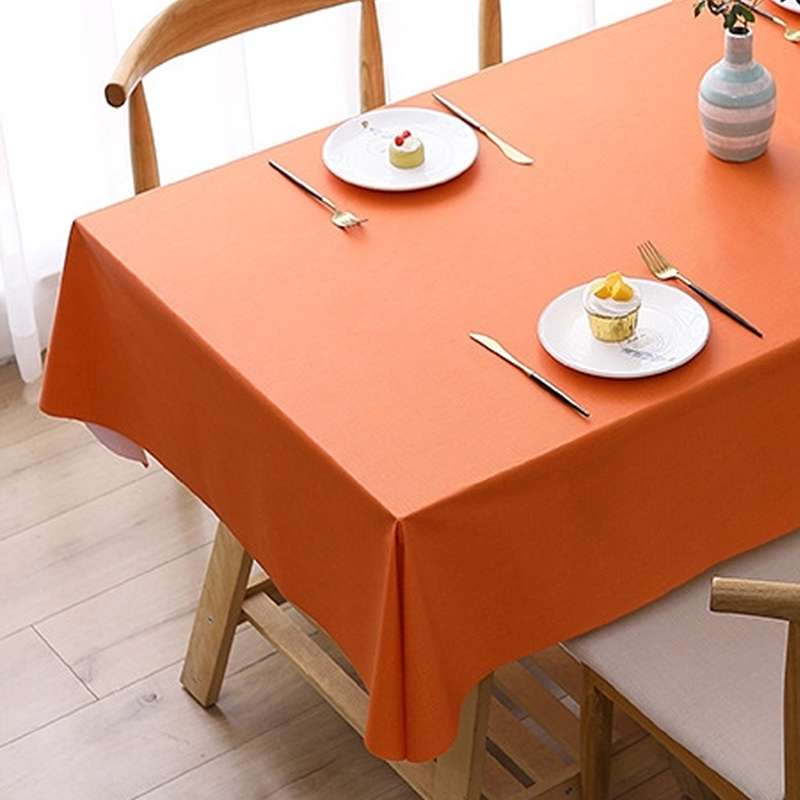 140x140cm Solid Color PVC Waterproof Oil-Proof And Scald-Proof Disposable Tablecloth(Pure White)