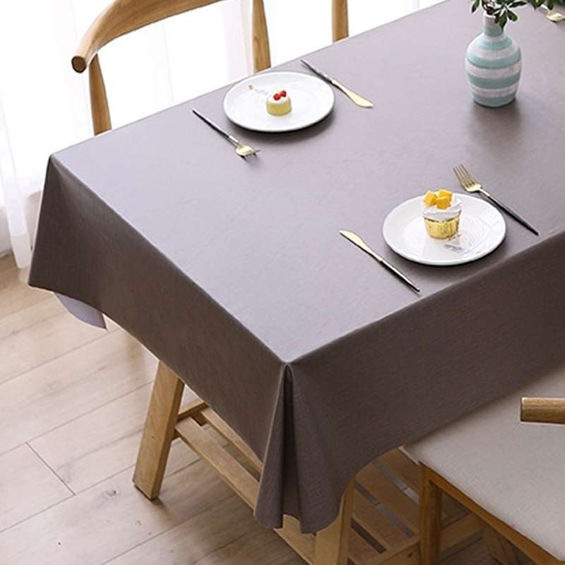 140x140cm Solid Color PVC Waterproof Oil-Proof And Scald-Proof Disposable Tablecloth(Pure White)