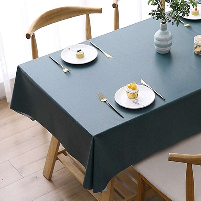 140x140cm Solid Color PVC Waterproof Oil-Proof And Scald-Proof Disposable Tablecloth(Pure White)