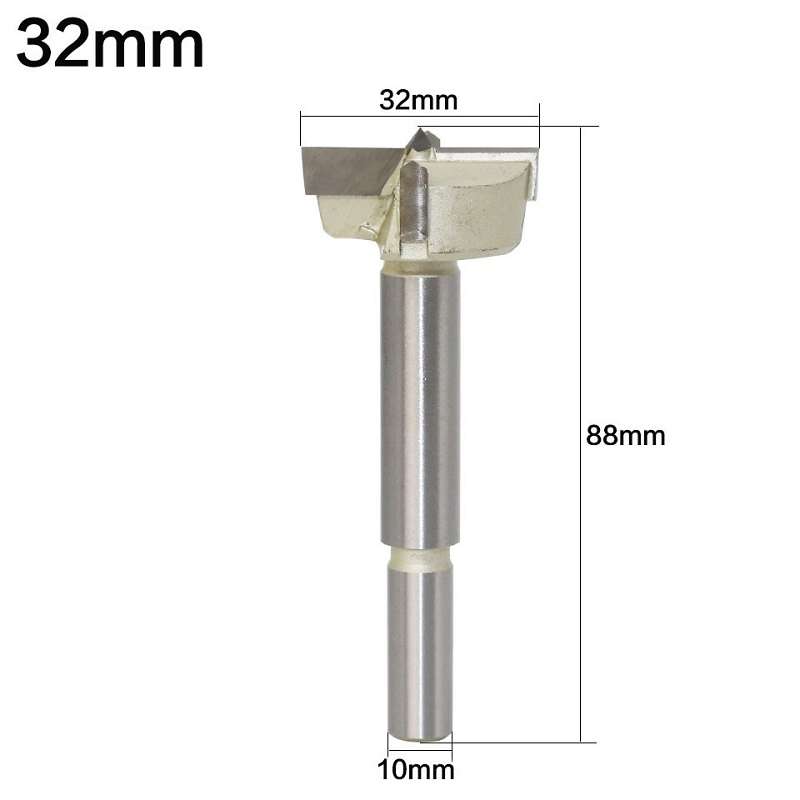 32mm Woodworking Drill Bit Hole Opener Round Lengthened Wooden Door Drill