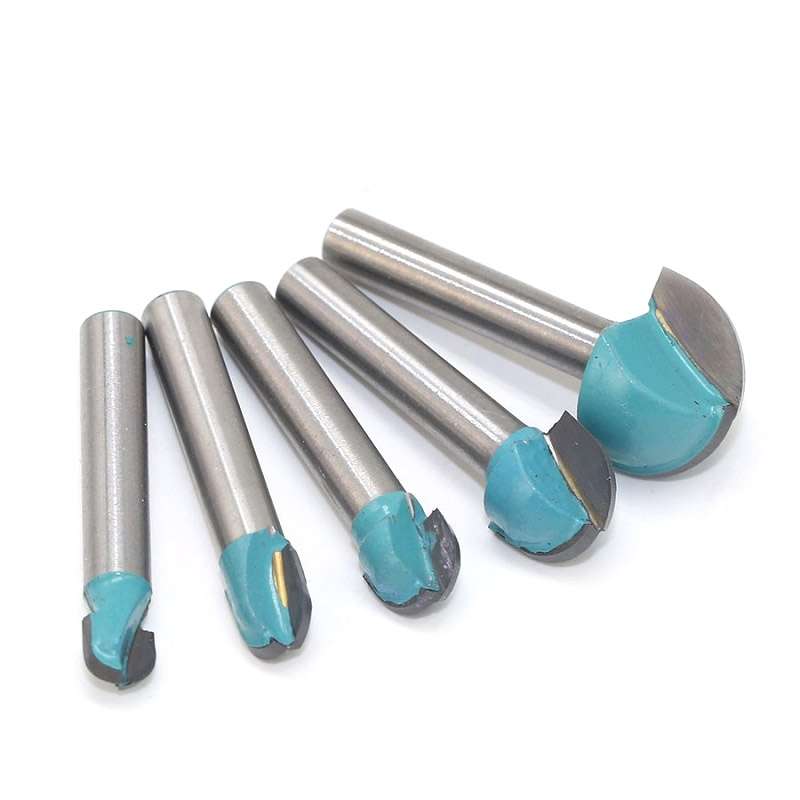 5 PCS/Set 6-18mm 6 Shank Lace Round Cutter Woodworking Relief Milling Cutter