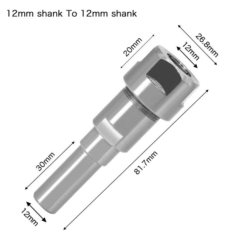 12mm To 12mm Engraving Trimming Machine Extension Pole Converter