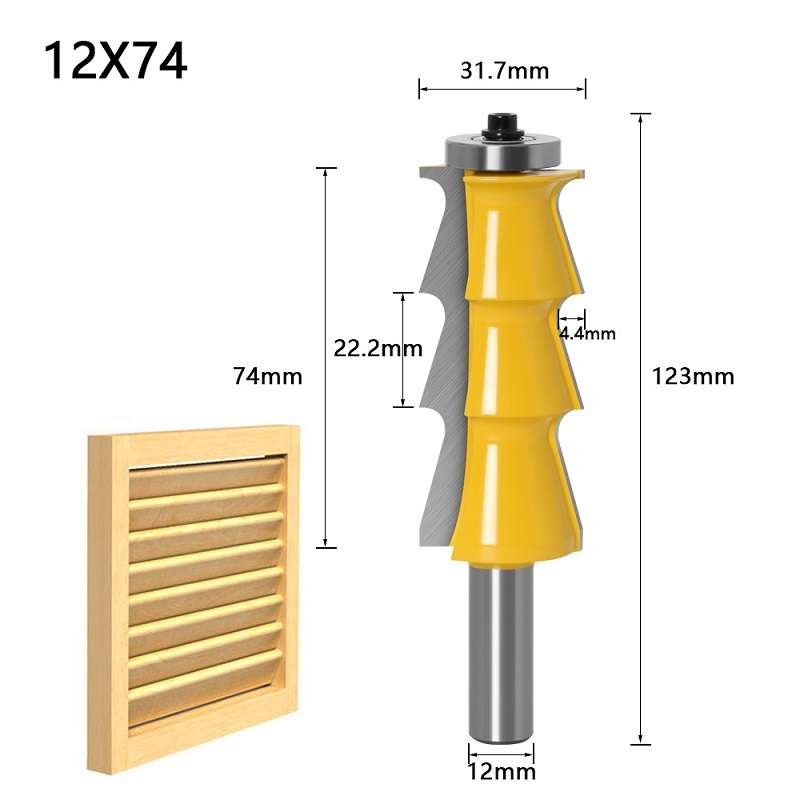 12mm Handle Blind Handrail Line Cutter Woodworking Engraving Milling Cutter