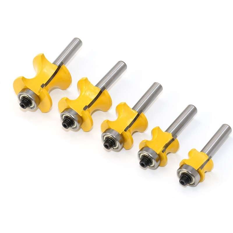 8-Shank Bearing Positive Semicircular Cutter Engraving Machine Woodworking Cutter, Model: No. 2