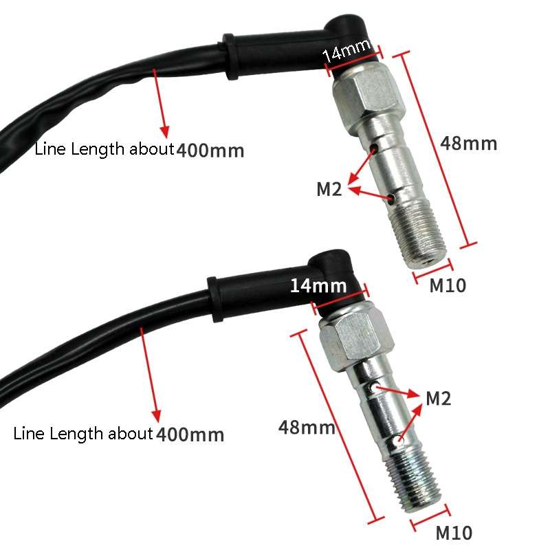 Motorcycle Accessories Disc Brake Pad M10 Hydraulic Brake Switch Double Hole Hydraulic Brake Switch,