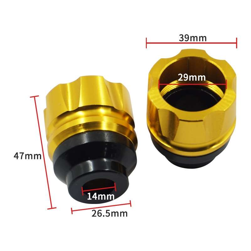 2 Pairs Motorcycle Modified Accessories Anti-Drop Cup CNC Aluminum Alloy Anti-Collision And Sho