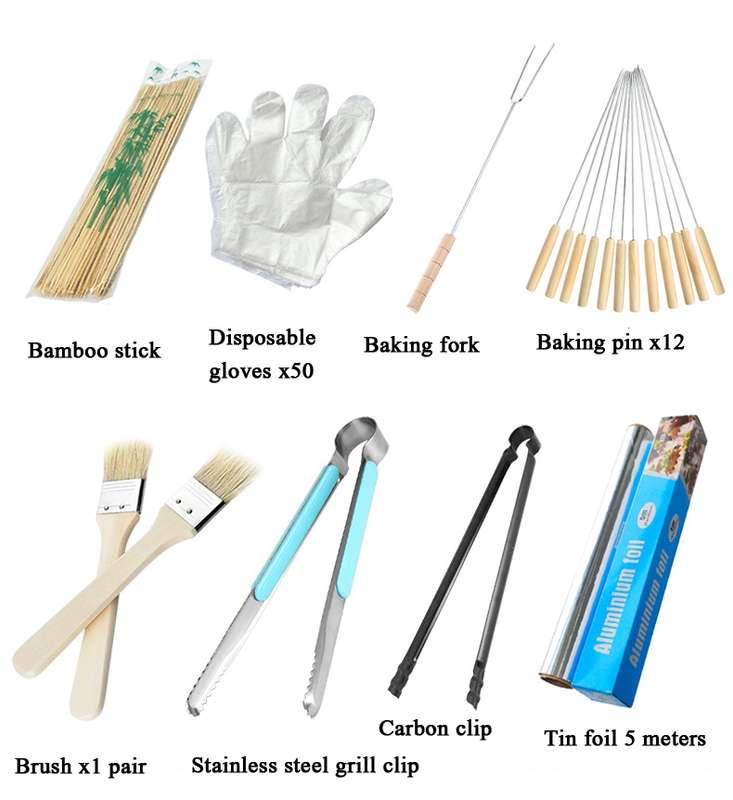 8 in 1 Outdoor Barbecue Tools BBQ Accessories