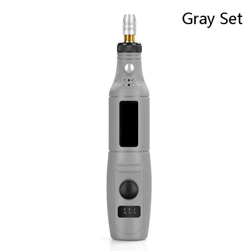 Mini Electrical Engraving Pen Cutting And Polishing Electrical Grinder Tool Set, US Plug(Grey)