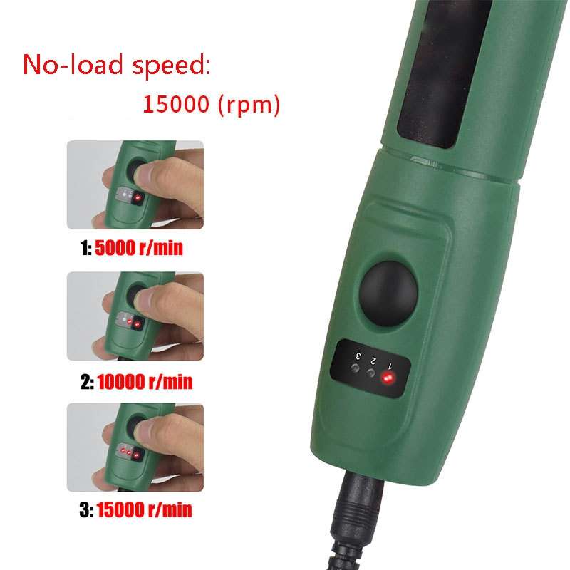 Mini Electrical Engraving Pen Cutting And Polishing Electrical Grinder Tool Set, US Plug(Grey)