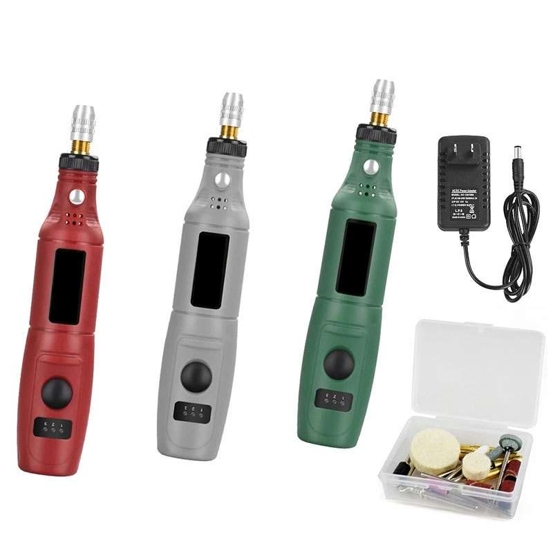 Mini Electrical Engraving Pen Cutting And Polishing Electrical Grinder Tool Set, US Plug(Grey)