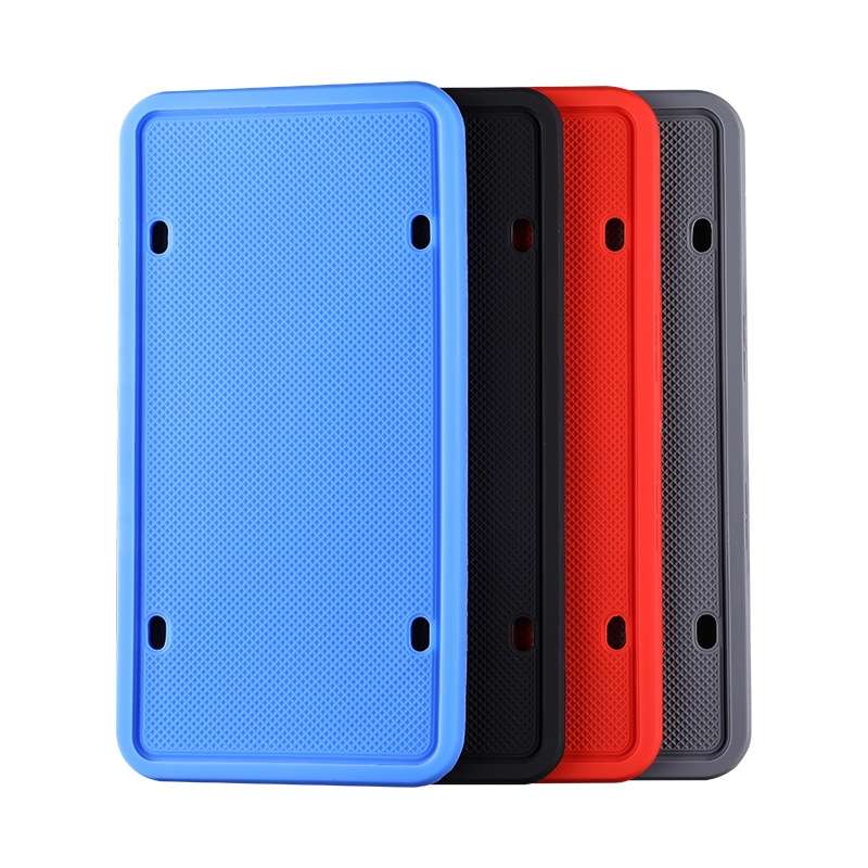 2 Sets Waterproof Rustproof Non-damaging Car Paint Silicone License Plate Frame, Specification: US B
