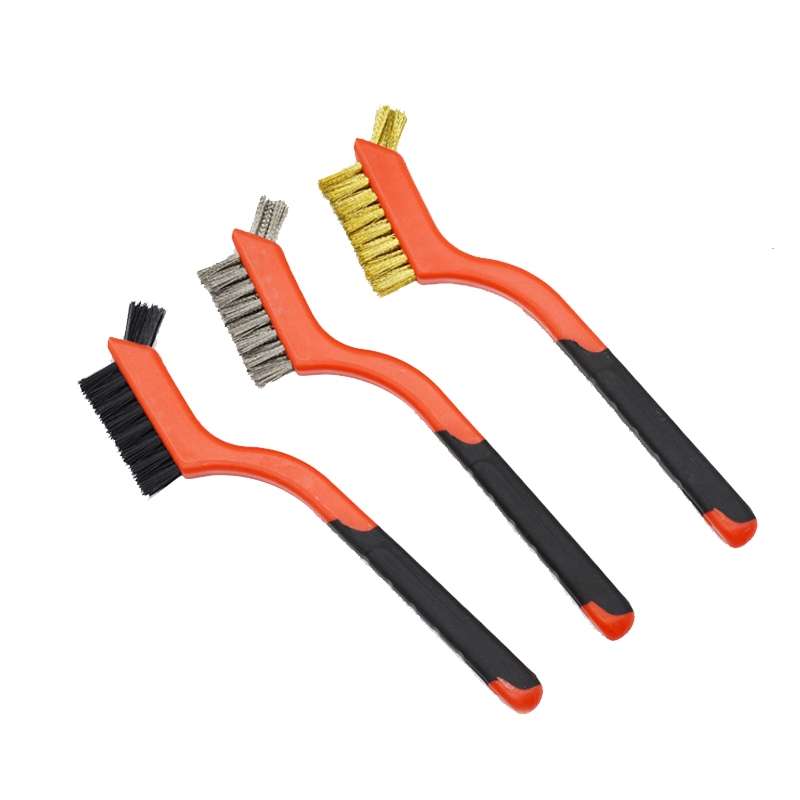 Stainless Steel Wire 7 inch Industrial Cleaning Brush Mini Refractor Cleaning Gap Brush