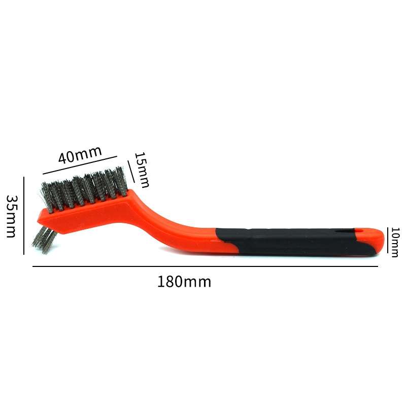 Stainless Steel Wire 7 inch Industrial Cleaning Brush Mini Refractor Cleaning Gap Brush