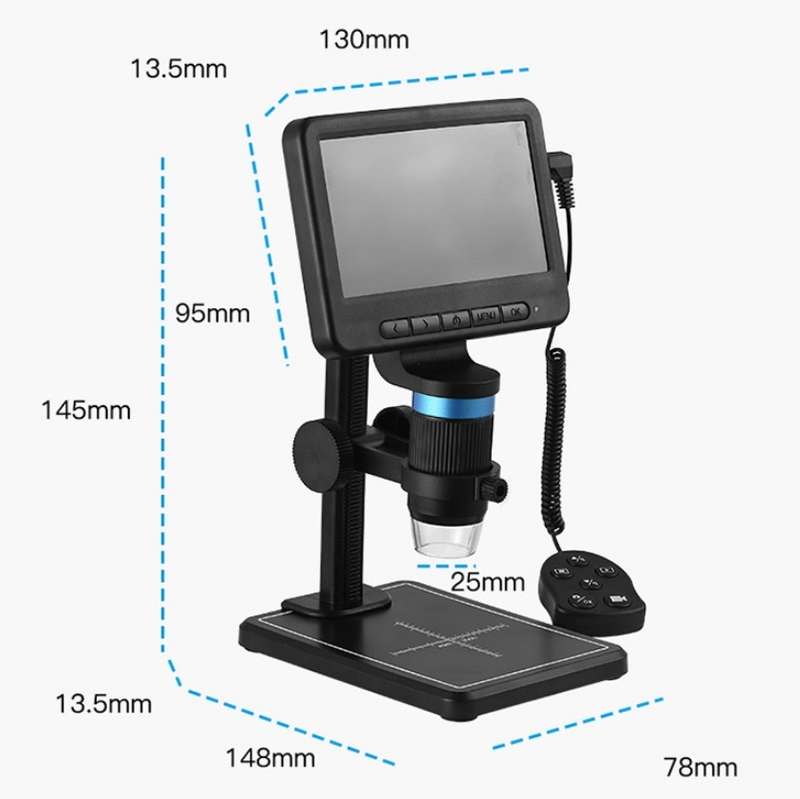 5 Inch Electron Microscope 1080P HD USB Repair Inspection Magnifying Glass