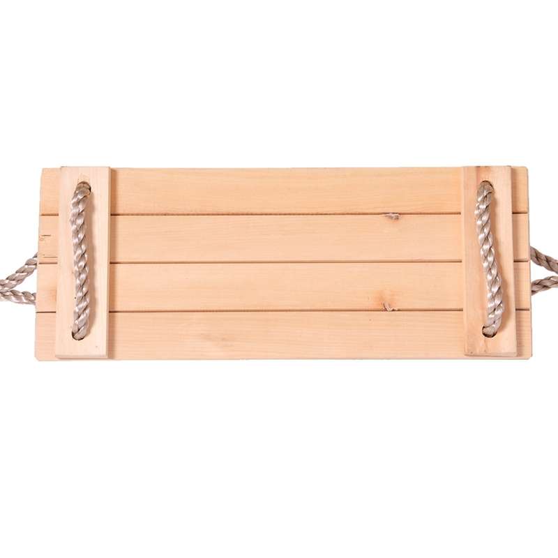 Adult Children Indoor Outdoor Wooden Swing Four Plank Swing,Random Color DeliveryRed)