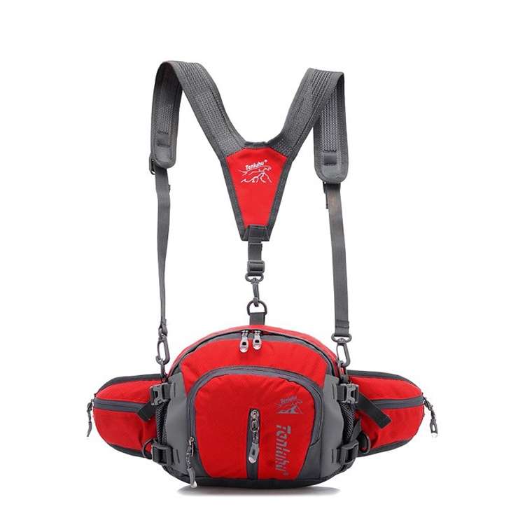 Tanluhu TLH322 Multi-Function Outdoor Waist Bag Hiking Riding Kettle Bag Travel SLR Camera Bag(Rose