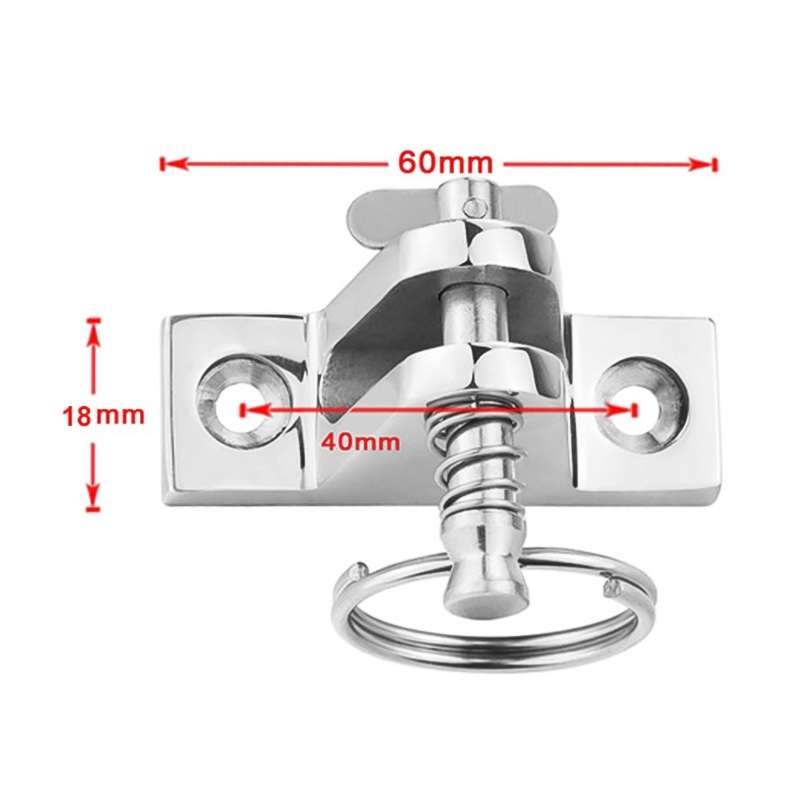 Mountain Type Seat Peg Ring 316 Stainless Steel Ship Accessories, Specification: 60 x 18mm