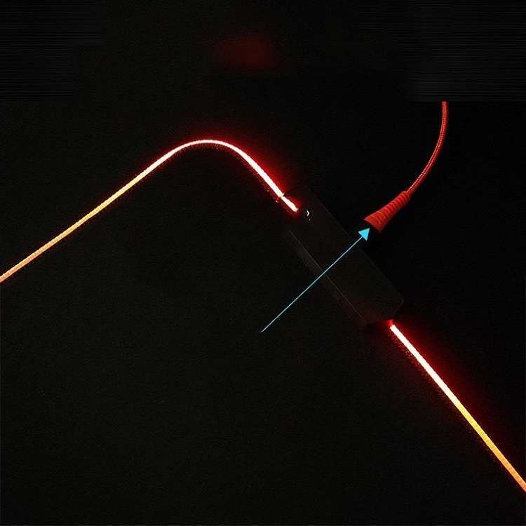 250x350x3mm F-01 Rubber Thermal Transfer RGB Luminous Non-Slip Mouse Pad(Colorful Lion)