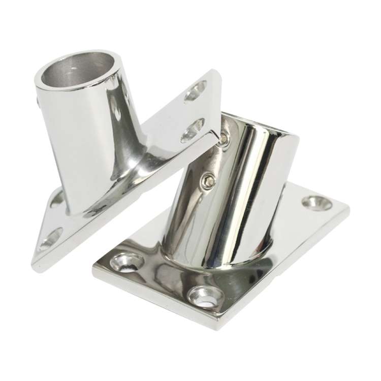 Thicken 316 Stainless Steel 60-Degree Square Tube Base Marine Boat Hardwares, Specifications: 22mm