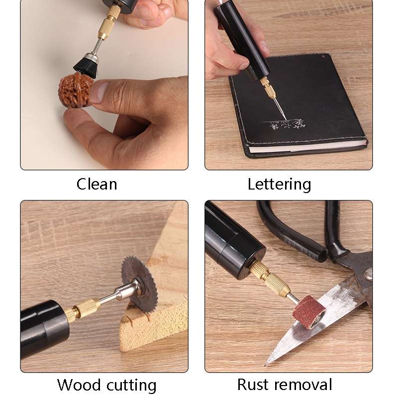 Household Mini Electric Drilling Handheld Jade Polishing Engraving Tool Electric Grinder(Electric Dr