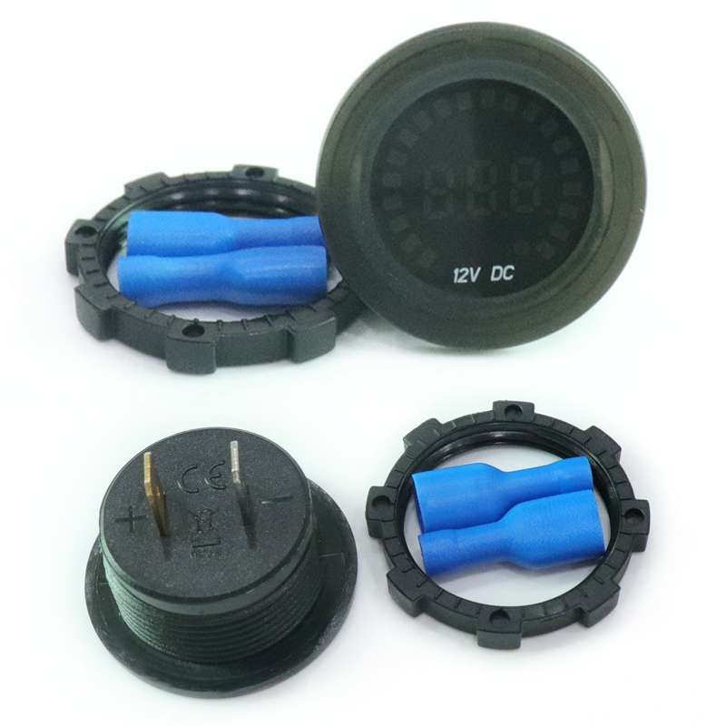Car Motorcycle Ship Modified Digital DC LED Colorful Screen Voltage Meter, Specification: KWG-D5