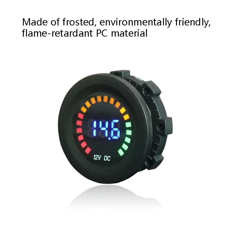 Car Motorcycle Ship Modified Digital DC LED Colorful Screen Voltage Meter, Specification: KWG-D5